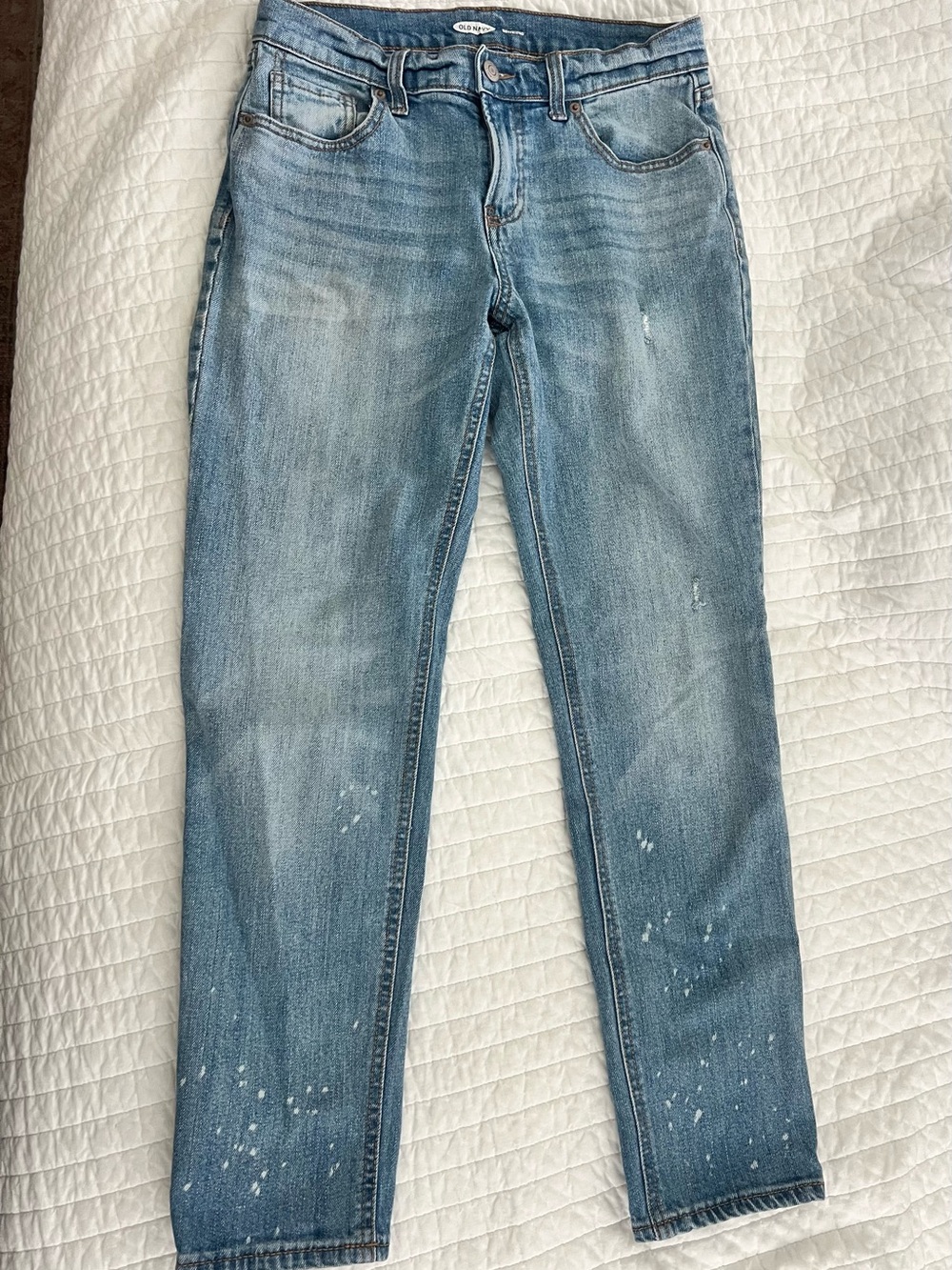 Old Navy Light Blue Women’s Skinny/Straight Leg “boyfriend” jeans. Size 2